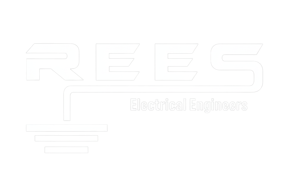 Rees Electrical Engineer Logo in White